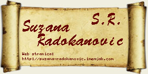Suzana Radokanović vizit kartica